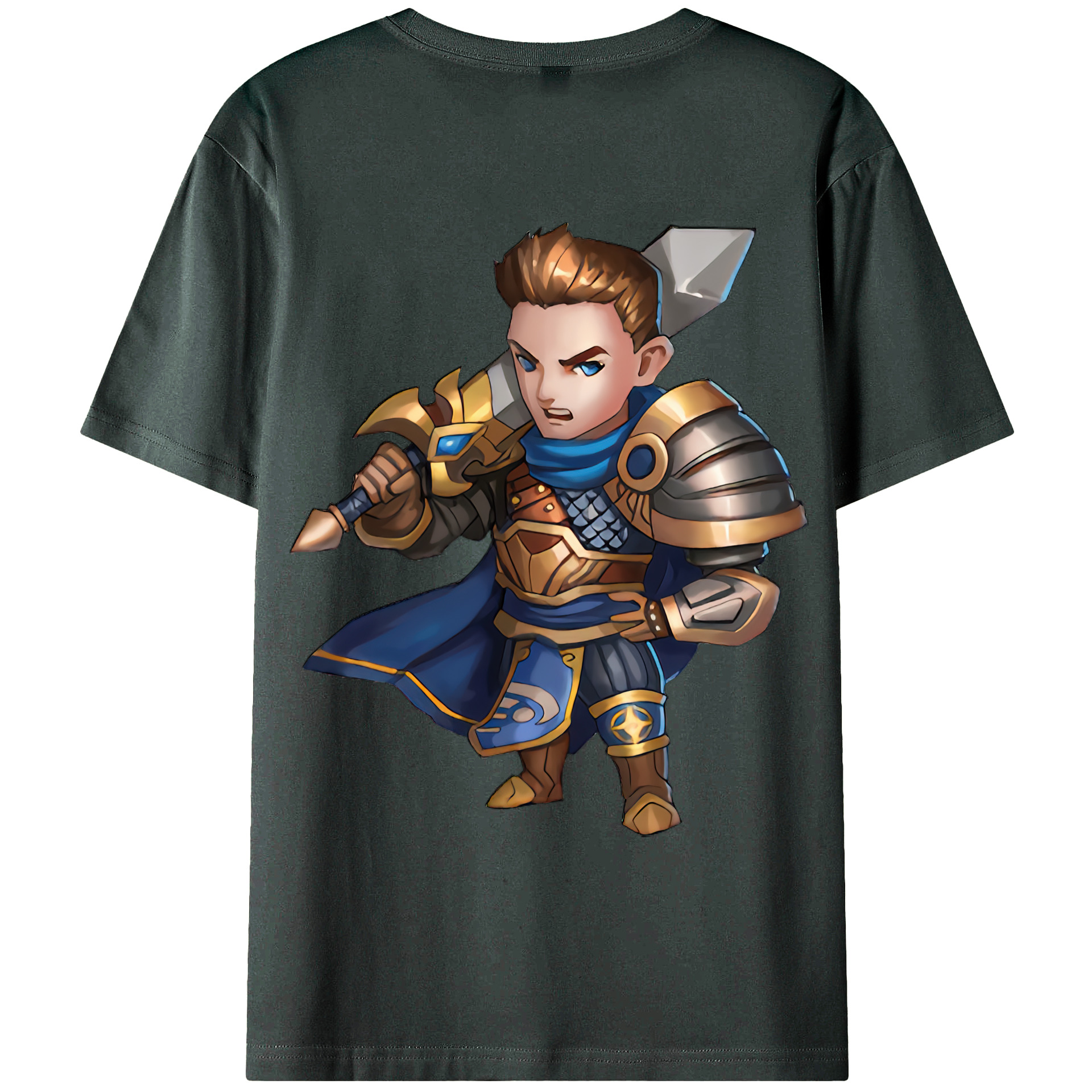 （画像用） リーグ・オブ・レジェンド League of Legends LOL 綿100％ メンズ半袖Tシャツ（バックプリント） 通気性